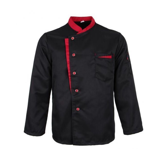 2X Long Sleeves Chef Jacket Coat Hotel Waiters Kitchen Uniform Tops