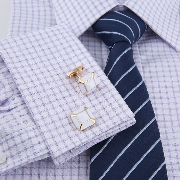 Men Shirt Enamel Cufflinks