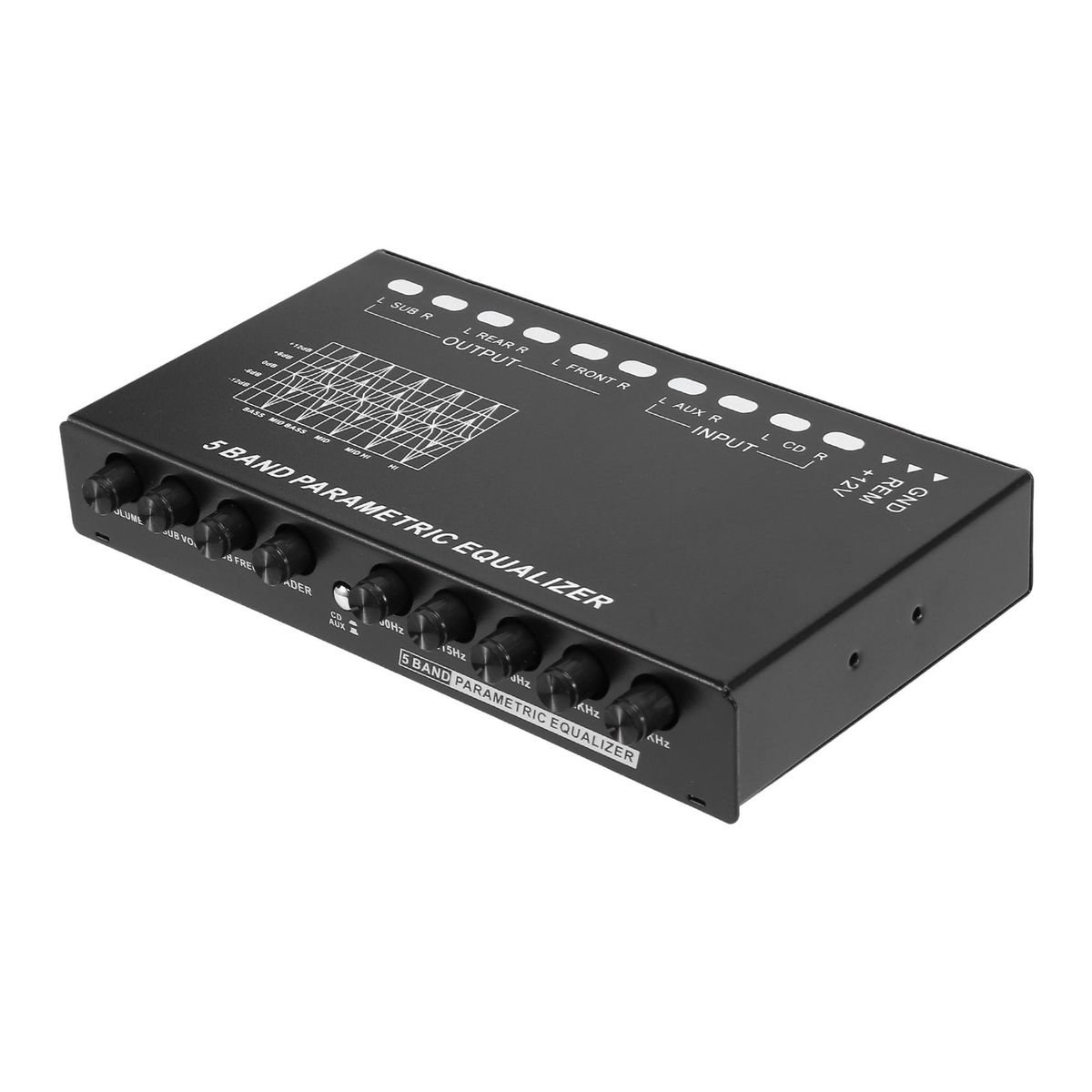 5-Band Car Audio Equalizer, with CD/AUX Input