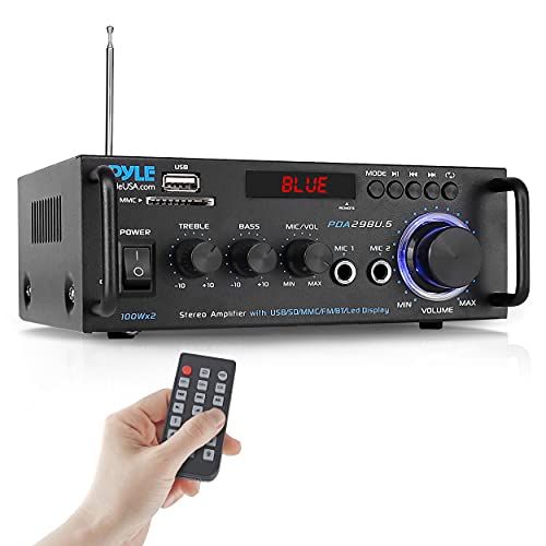 Pyle Wireless Bluetooth Stereo Power Amplifier  200W 2 Chann
