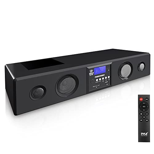 Pyle 3D Surround Bluetooth Soundbar  Sound System Bass Speak