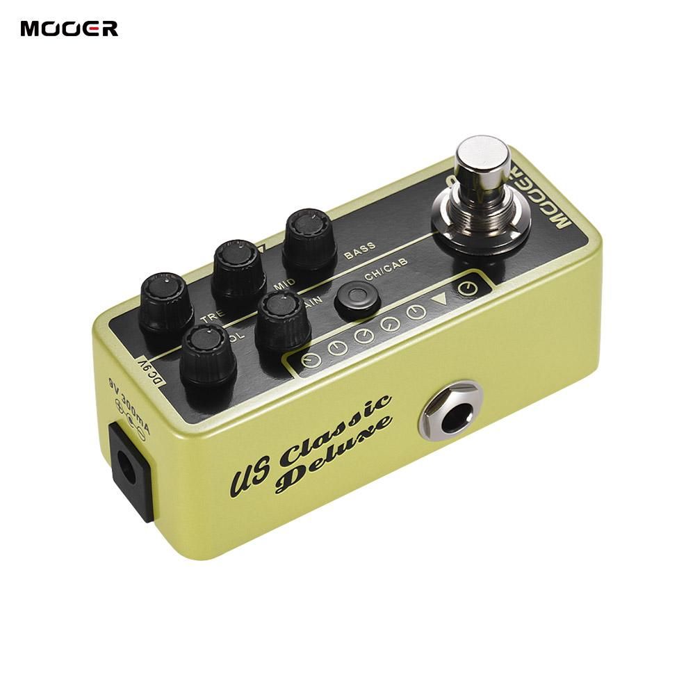MOOER MICRO PREAMP Series 006 US Classic Deluxe American Blues Combo Digital Preamp Preamplifier Guitar Effect Pedal True Bypass