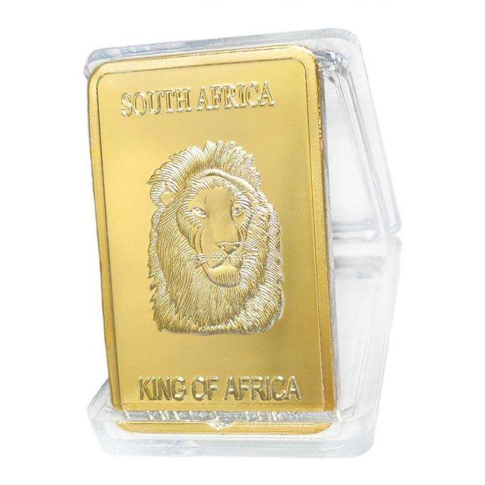 Copper Commemorative Coin Lion Animal Block Collection Collector