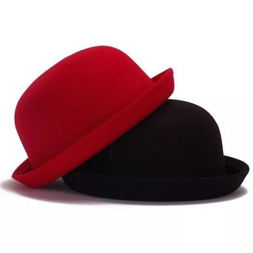 2 Classy Unisex Suede Bowler Hats