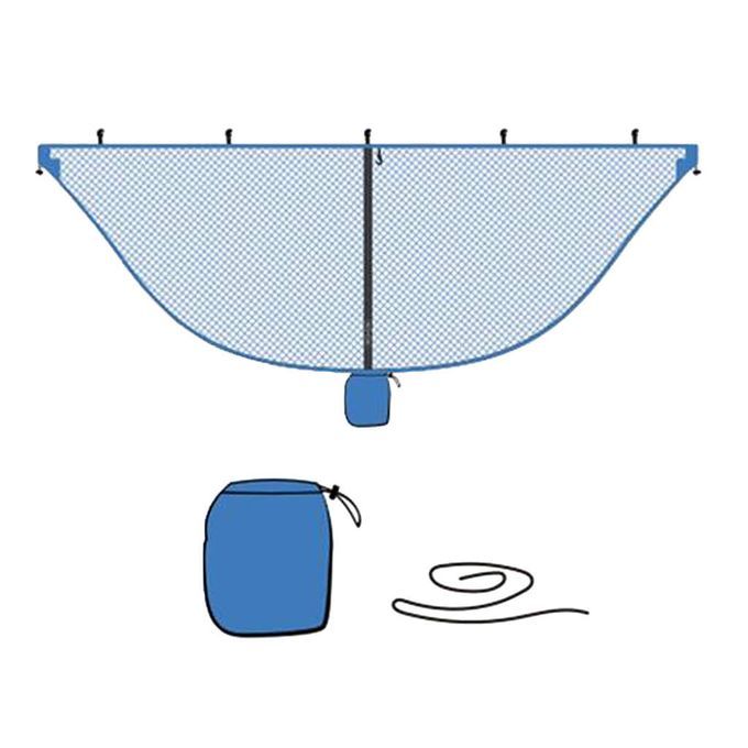 Lightweight Breathable Mosquito Bug Mesh Net Fits Double Camping Blue