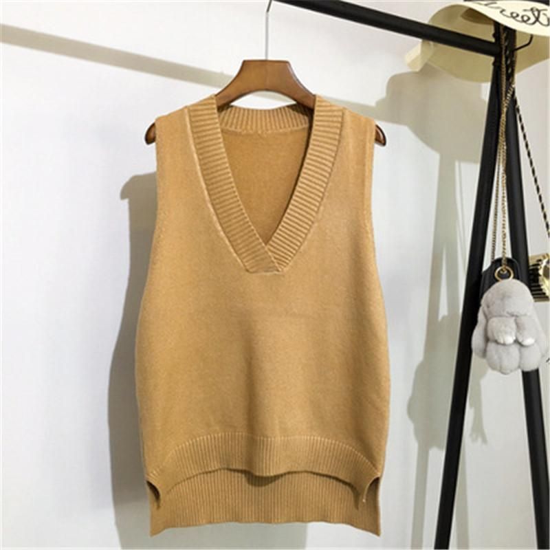 Shift tissue vest for women, loose sleeveless sweate