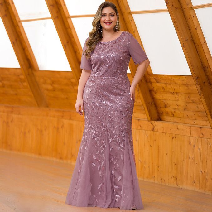 Plus Size Long Evening Dinner Formal Gown Party Maxi Dresses