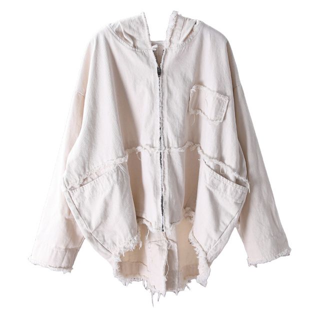 Denim Jacket Female Hooded