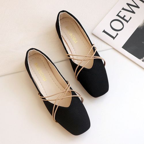 Women's Flat Shoes Fashion Cross Strap Soft Shoes