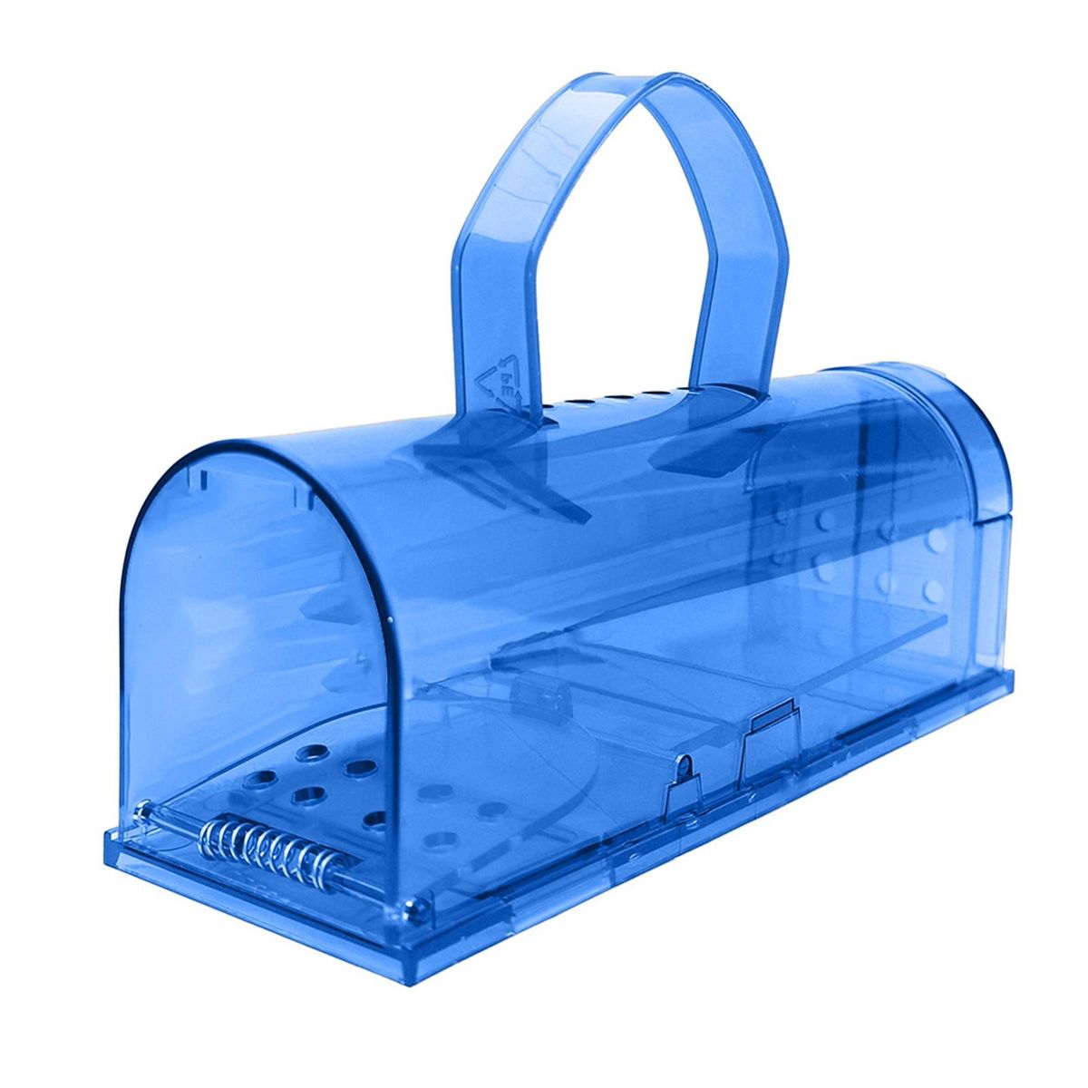 Rat Trap Cage Rat Mice Hamster Catcher Cage with Handle Blue