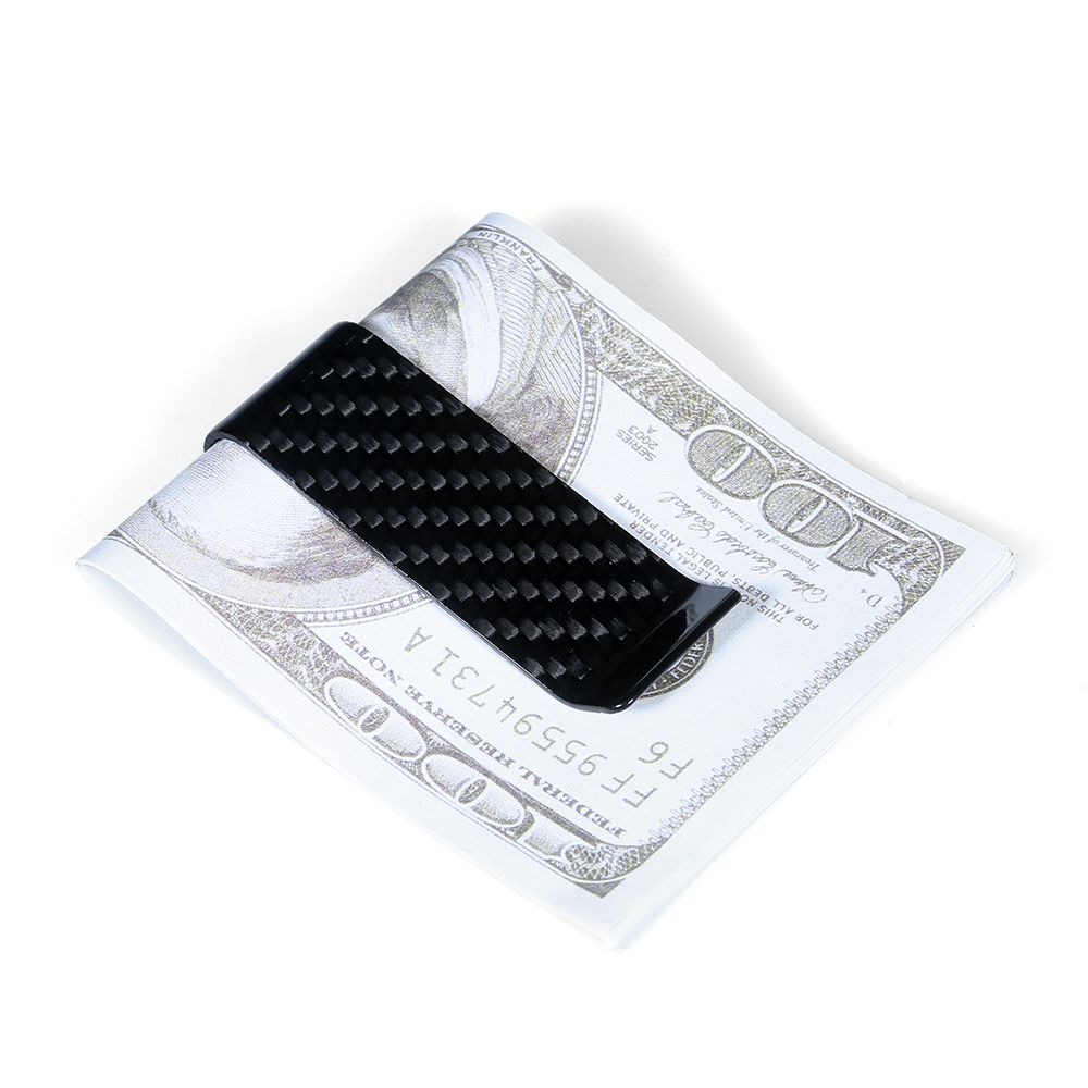 Carbon Fiber Money Clip Classic Design Slim Card Holder