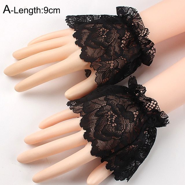 Detachable Cuffs Lace Ruffles Elbow Sleeve Cuff Fake Sleeve