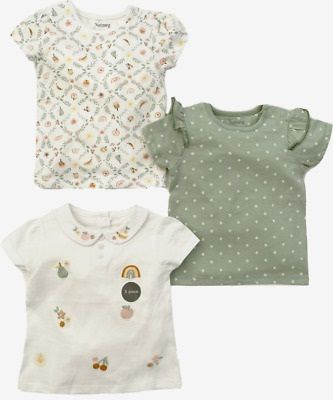 Short Sleeve Girls Top -3 Pieces