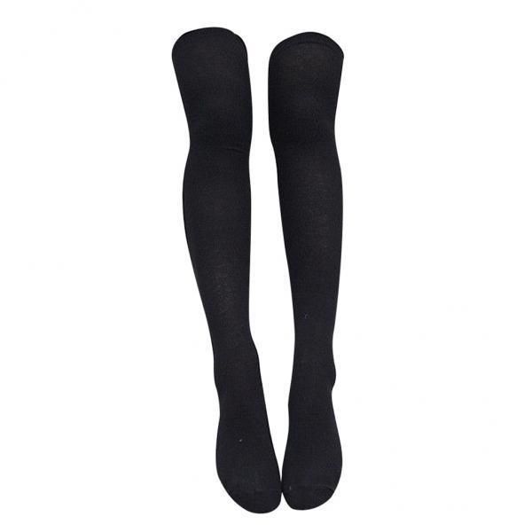 2x Women Extra Long Cotton Thigh High Socks Over The Knee High Boot