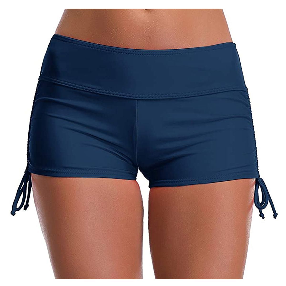 High Waist Bikini Bottoms Women Swimming  Ladies Summer Fashion Solid  Bikinis