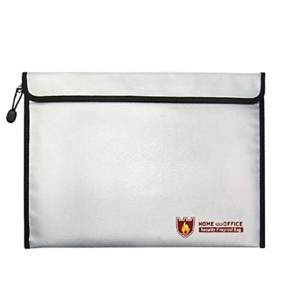Fireproof Water Resistant Money Bag Envelope Safe Document