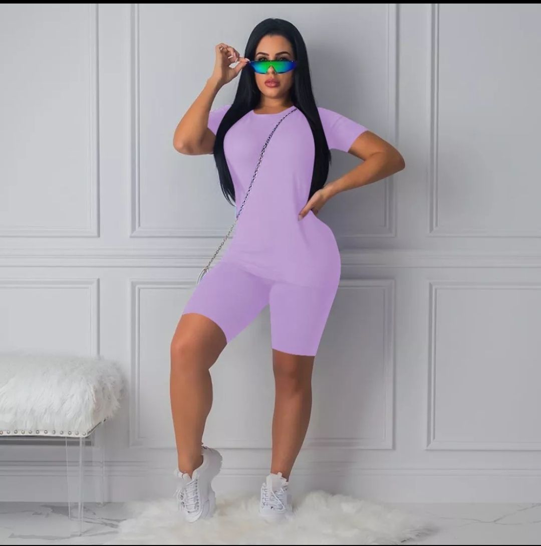 Lilac Soft Cotton Two Piece Set