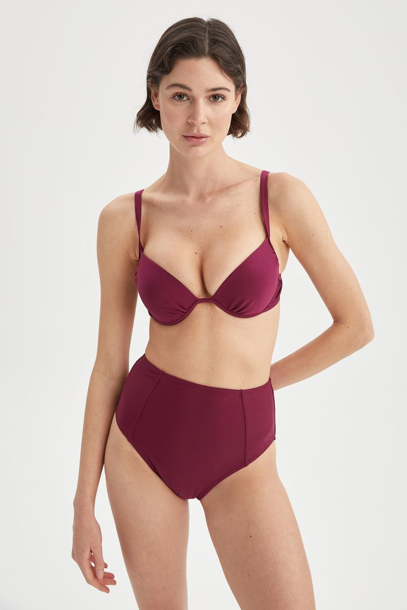 Woman Regular Fit Bikini Bottom - Purple