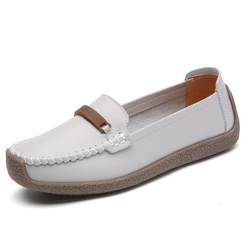 Women Hollow Loafers Lady  Flat  Shoes Anti-odor Moccasins Grey