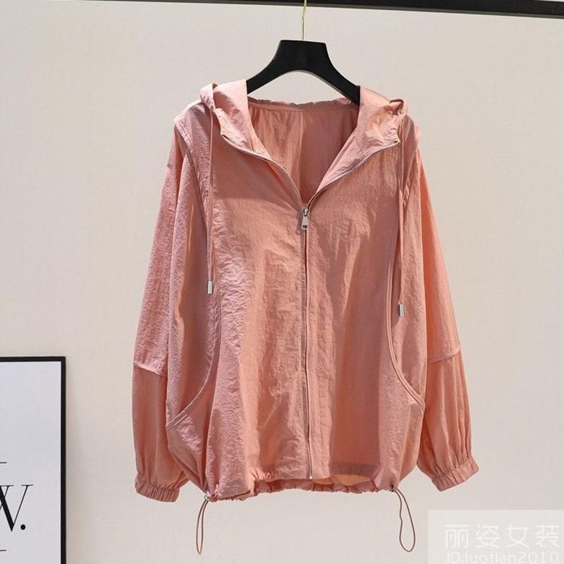 Hooded Female Sun Protection Clothing Loose Thin Coat Summer 2022 Ladies Fashion Wild Anti-UV Outdoor Women's Jacket