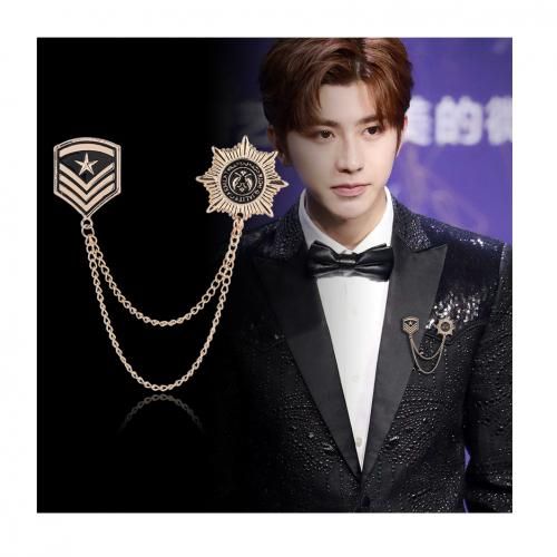 Men Classy Badge Brooch