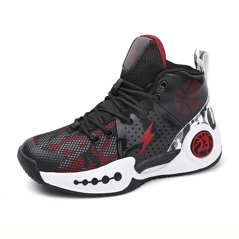 Boys basketball shoes non-slip wear-resistant sports shoes Black