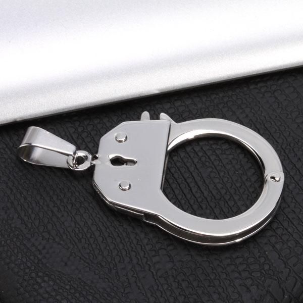 3X Men & Women's  Stainless Steel Handcuff DIY Necklace
