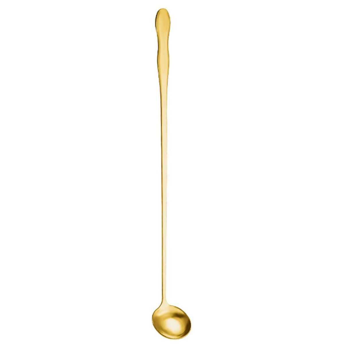 Fruit Scoop Cocktail Coffee Tea Mixing Spoon Golden