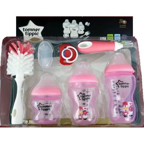 Baby Feeding Bottle Set - Pink