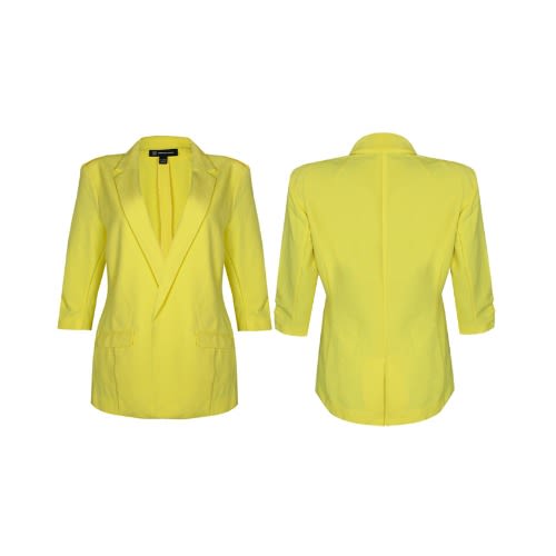 Boyfriend Longline Blazer - Yellow