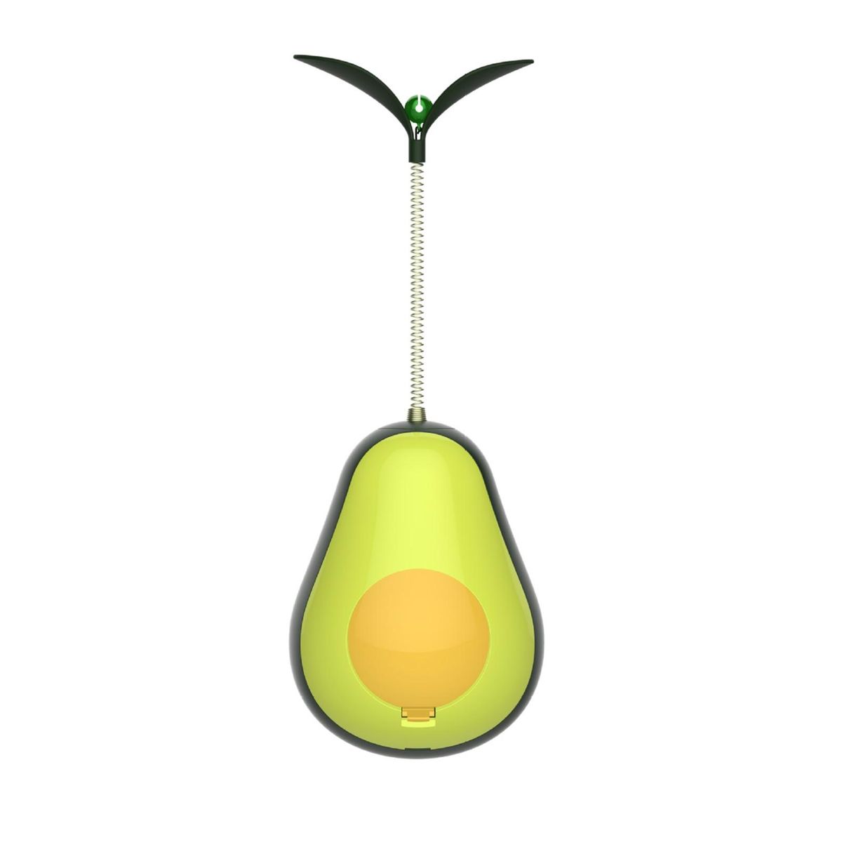 Bionic Design Cat Teaser with Bells Avocado Cat Toy Teeth Grinding Green