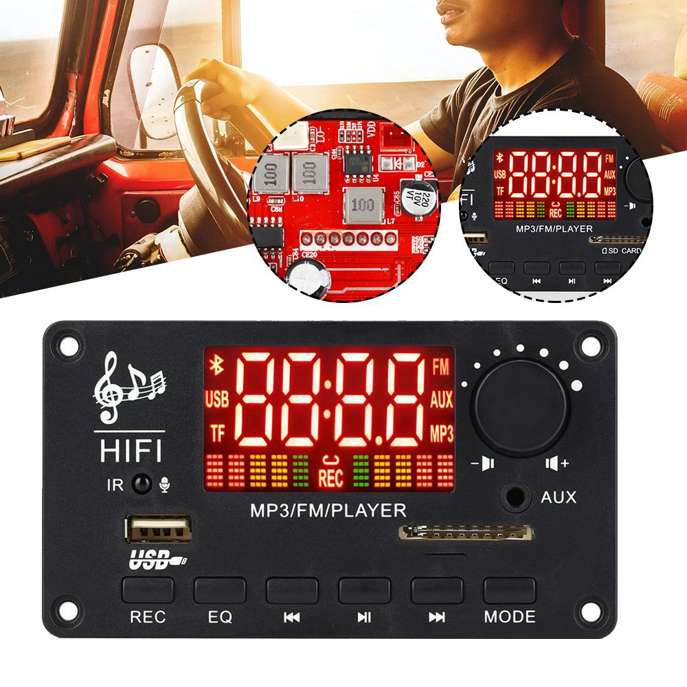 MP3 Player FM Aux Radio Supports Bluetooth-compatible Calls Color Screen