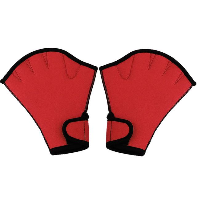 1 Pair Swimming Gloves Aquatic Fitness Water Resistance Fit
