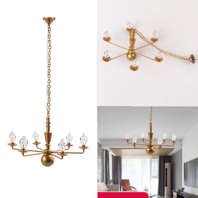 Street Lights HO Scale LEDs Building Miniature Gold 7.8cm