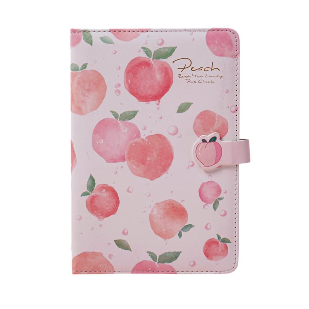 Colorful Blank Journal Lovely Peach Notebook Sketchbook Agenda Diary Note Book for Women Girl Gift, 192 Pages A