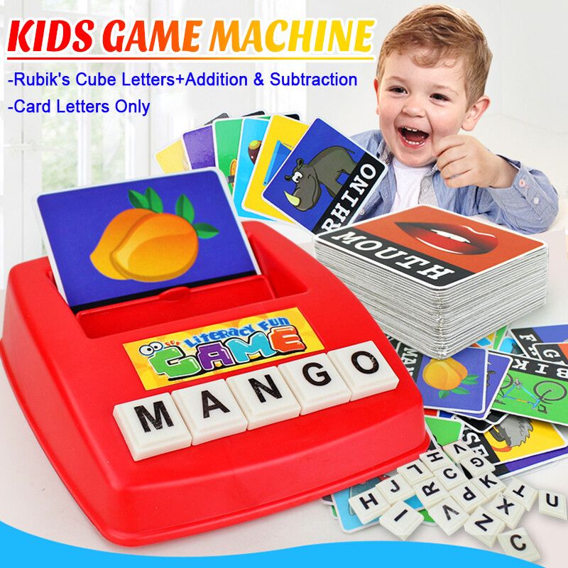 Kids Alphabet Word Literacy Fun Spelling Vocabulary Game English ABC Children Learning Educational Gift Toy Children Home Learning