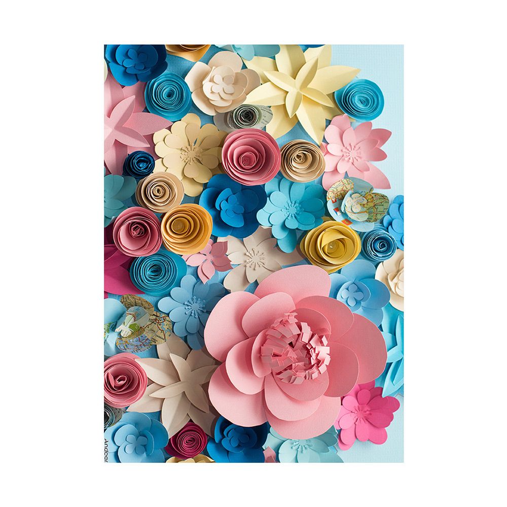 1.5 * 2.1m/5 * 7ft Blossoming Paper Flower