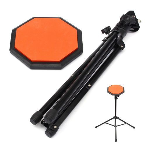 12 INCH  Rubber H Dumb Drum Practice Pads Stand And Drum S