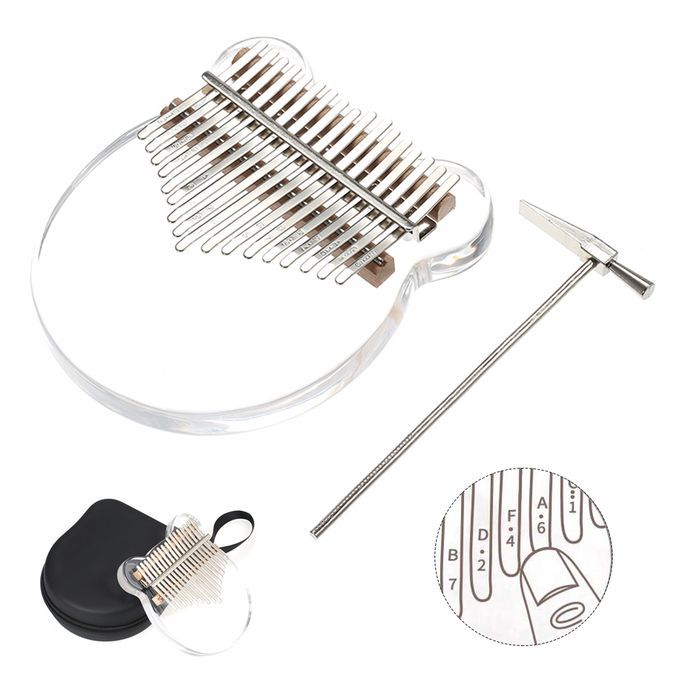 17 Keys Transparent Thumb Piano Kalimba Finger Piano