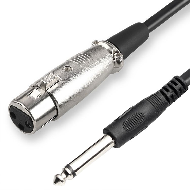 6.35mm TRS Male To XLR Female Microphone Cable, Length: 3m