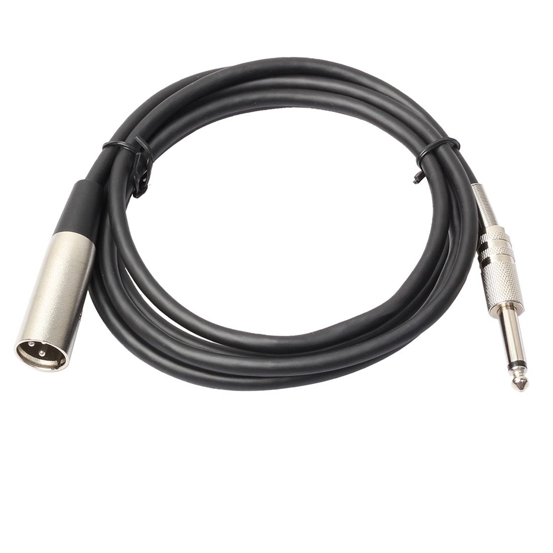 1.8m XLR 3-Pin Male To 1/4 Inch (6.35mm) Mono Shielded Microphone Audio Cord Cable