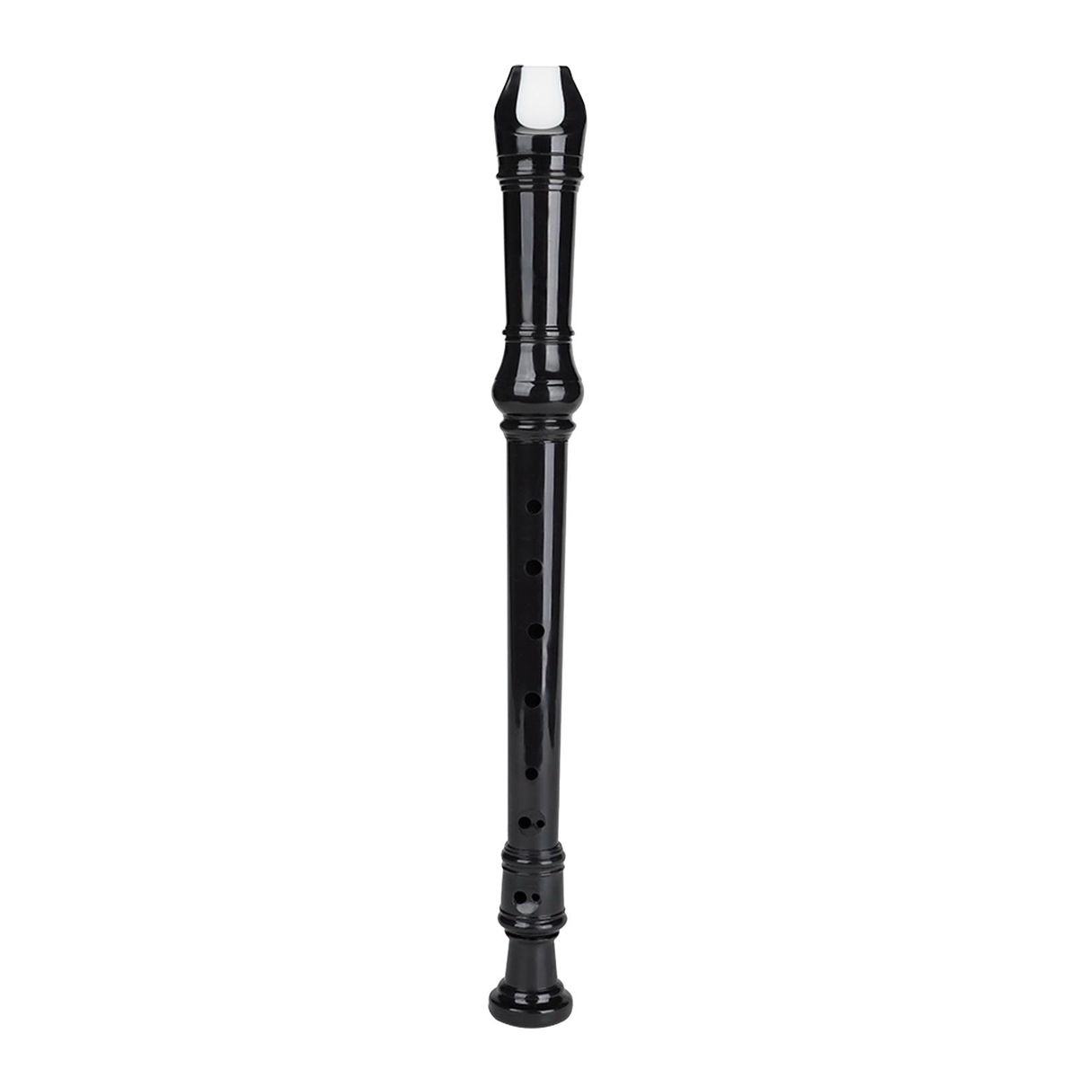 8-hole German Style Soprano Recorder Long Flute Descant With Black