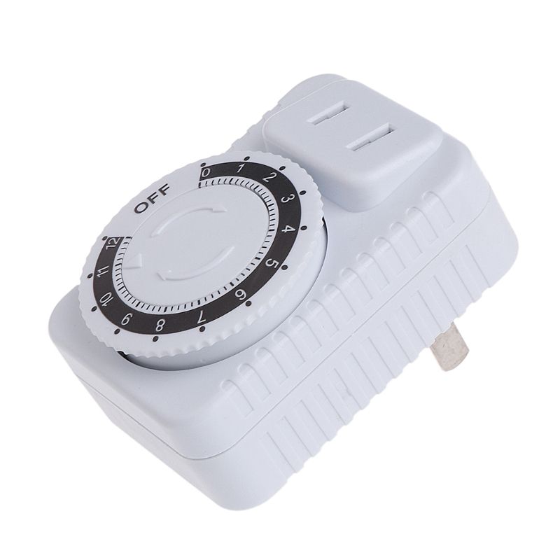 AC 220V 12 Hour Mechanical Wall Plug Switch Timer Socket Home Appliances Control