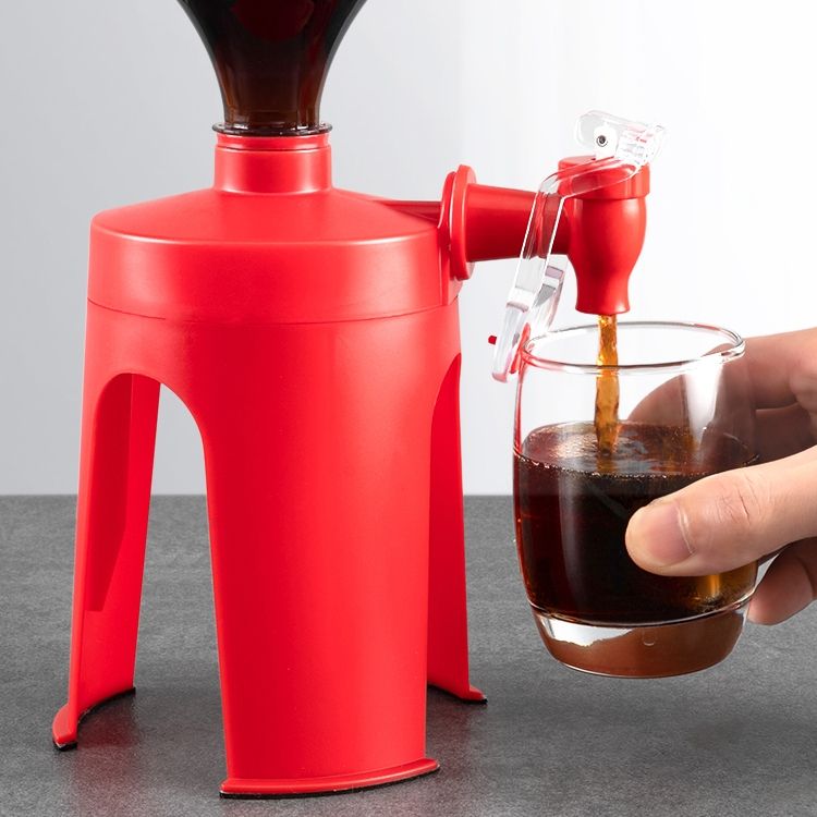 Coke & Soda Dispenser / Refrigerator Fizz Saver Dispenser(Red)