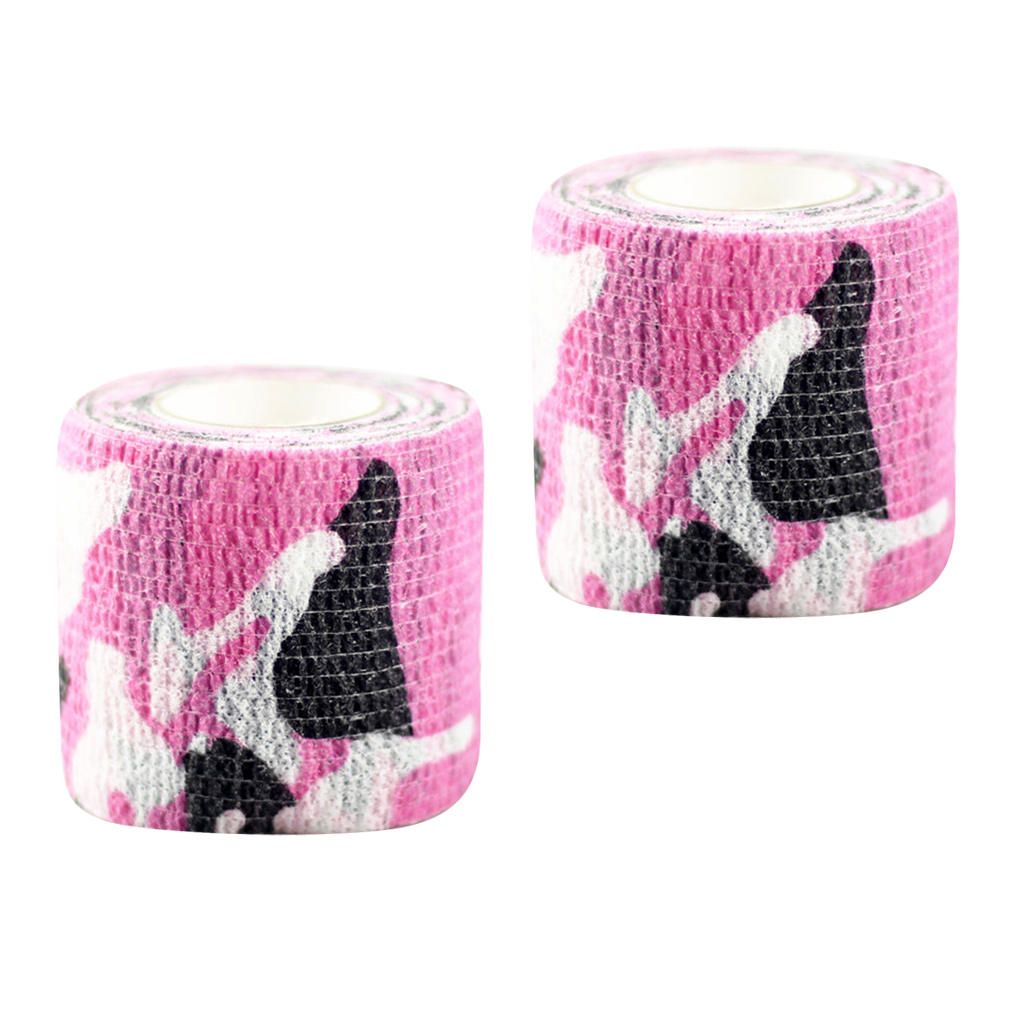2 Pieces Self-adhesive Wrist Ankle Joints Wrap Bandage Tape Rose