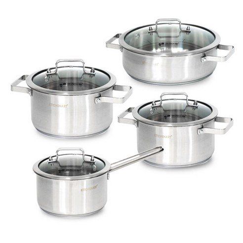 Kitchen Art Olga IH Induction Stainless Steel Pot Set Of 4