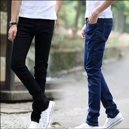 2 In 1 STOCK Jeans For Men- Black&Wash Blue