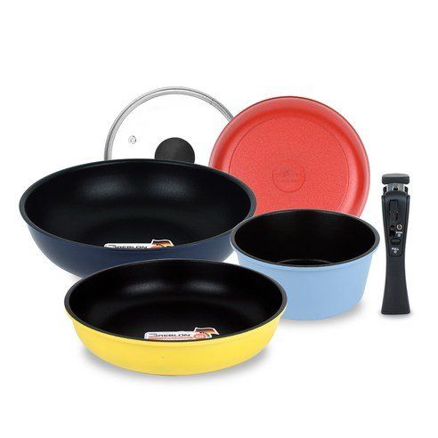 U-Fit IH Induction Combined Removable Pot Frying Pan Set Of