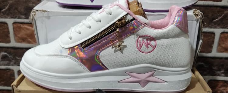 Unisex Lightweight Canvas Pink/white