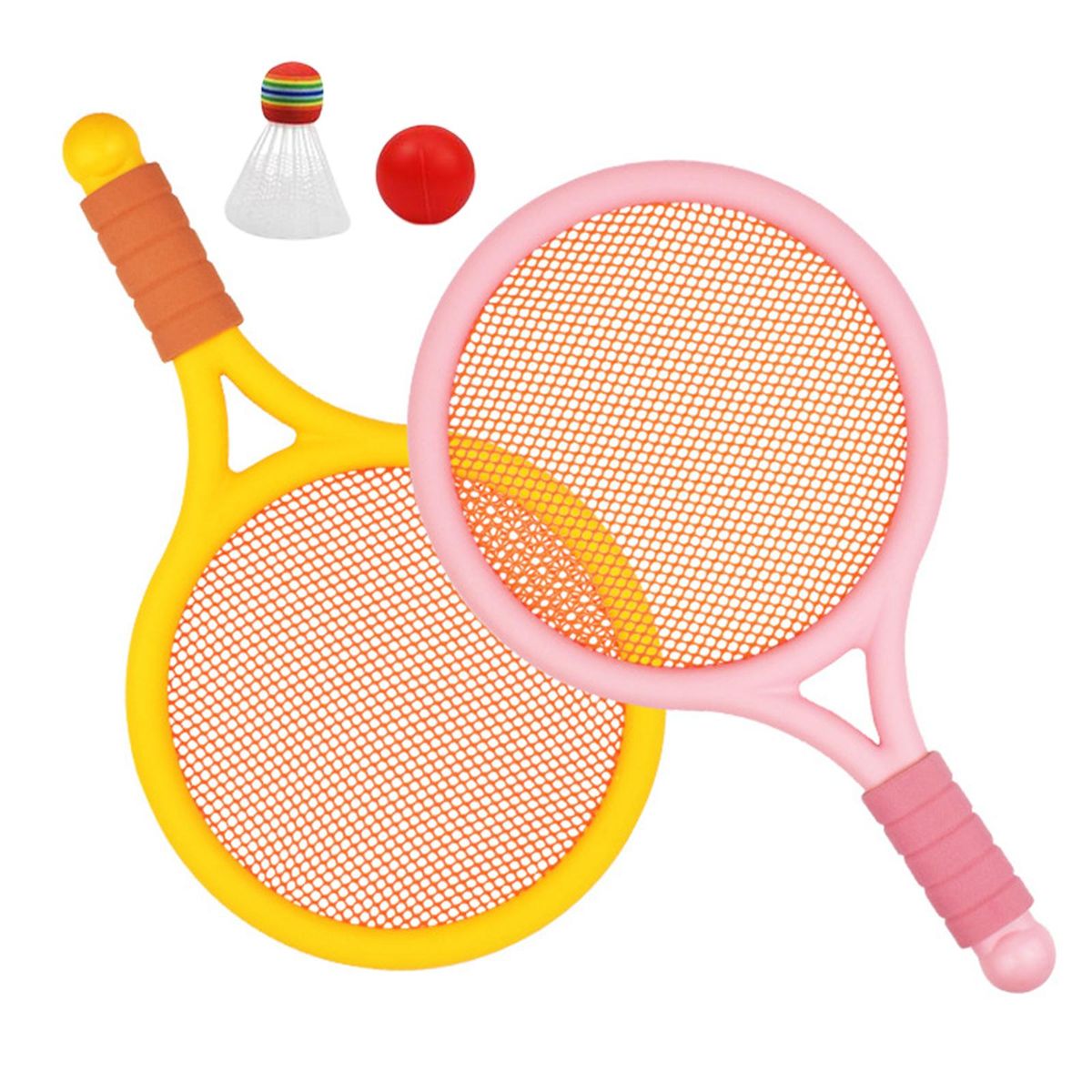 Kids Badminton Tennis Set With Ball And Shuttlecock Racket For